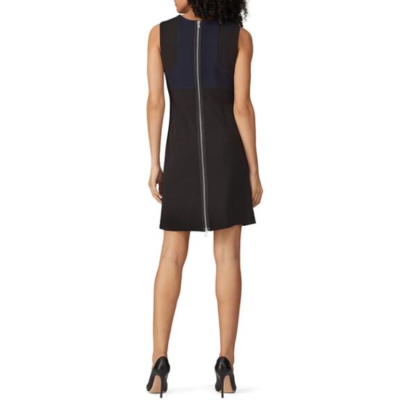 KF/KaufmanFranco Collective Dress 12 Black Color-Block Stretch Sleeveless - Picture 2 of 10